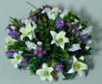 Tumpet Lilies, Irises and Grape Ivy